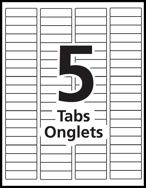 Divider Label Templates