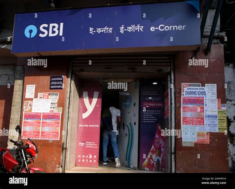 A customer seen entering inside aN SBI (State Bank of India ) ATM ...