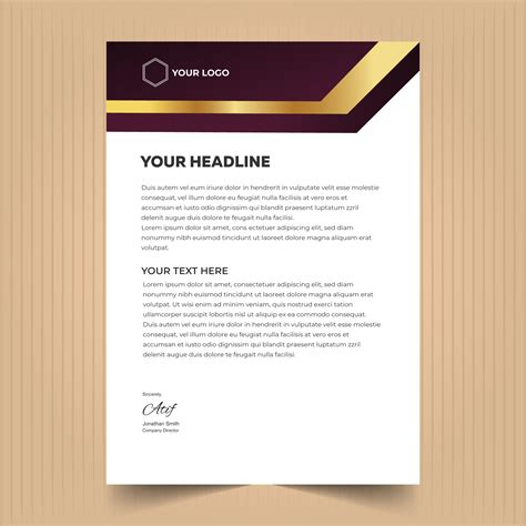 Professional business letterhead template design – GraphicsFamily