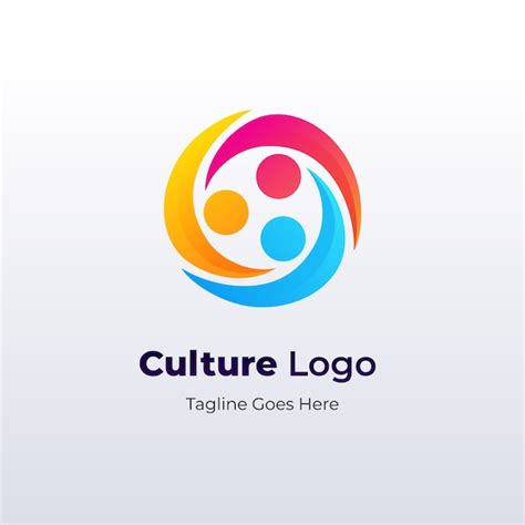 Free Vector | Gradient culture logo design template