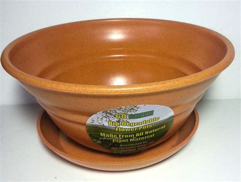 Decorative 100% Compostable Flower Pot Biodegradable Made from Plant ...