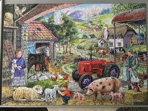 HOP On the Farm 1000 st | Jigsaw puzzles, Farm art, Country scenes