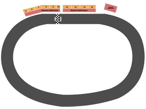 Volusia Speedway Park Seating Chart & Maps - De Leon Springs