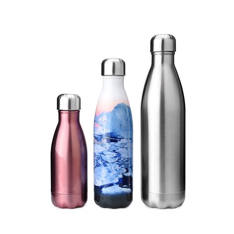 Double Wall Vacuum Insulated Stainless Steel Cola Shaped Water Bottle 17oz S131705 - Insulated ...