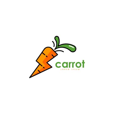 Premium Vector | Carrot logo