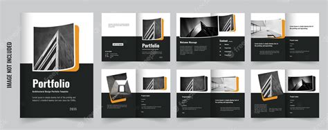 Premium Vector | Architectural construction portfolio Design template