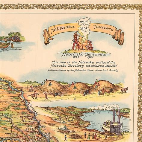 Old Printable Map of Nebraska Vintage Map Wall Decor - Etsy