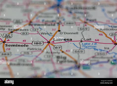 Map of lamesa texas hi-res stock photography and images - Alamy