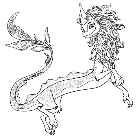 Water Dragon Coloring Pages - Coloring Home