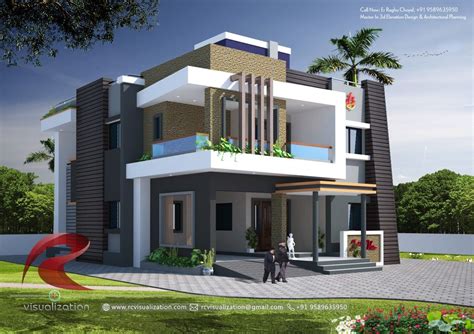 3D House Design | Duplex house design, Small house elevation design ...