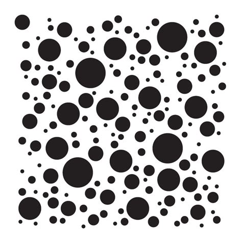 Random Dots Mini Pattern Stencil - 4" x 4"