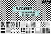 Seamless Black and White Patterns | Graphic Patterns ~ Creative Market