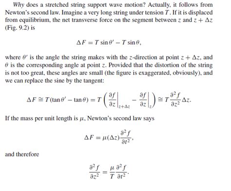 forces - Geometric derivation of wave equation - Physics Stack Exchange