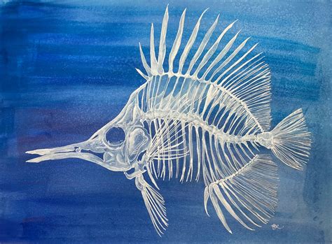 Fish Skeleton Labeled
