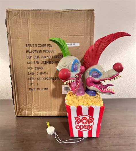 LED KILLER KLOWNS From Outer Space Popcorn Light Up Statue Spirit ...