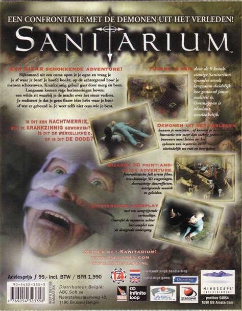 Sanitarium (1998) Windows box cover art - MobyGames