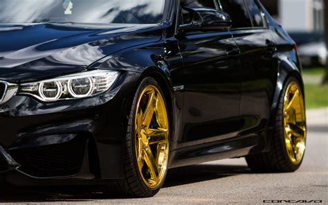 BMW M3 on 20″ Dubai Gold CW-5 – Concavo Wheels