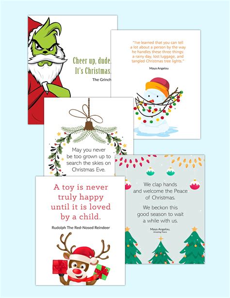 Free Christmas Quotes (Printable PDFs)