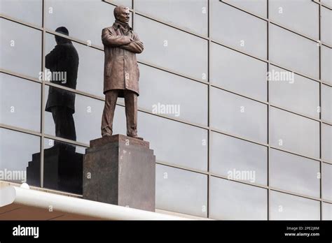 Statue of Sir Alex Ferguson at Old Trafford, Home of Manchester United ...