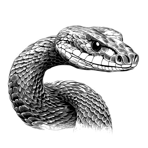 Premium Vector | Hand drawn sketch indian python snake illustration