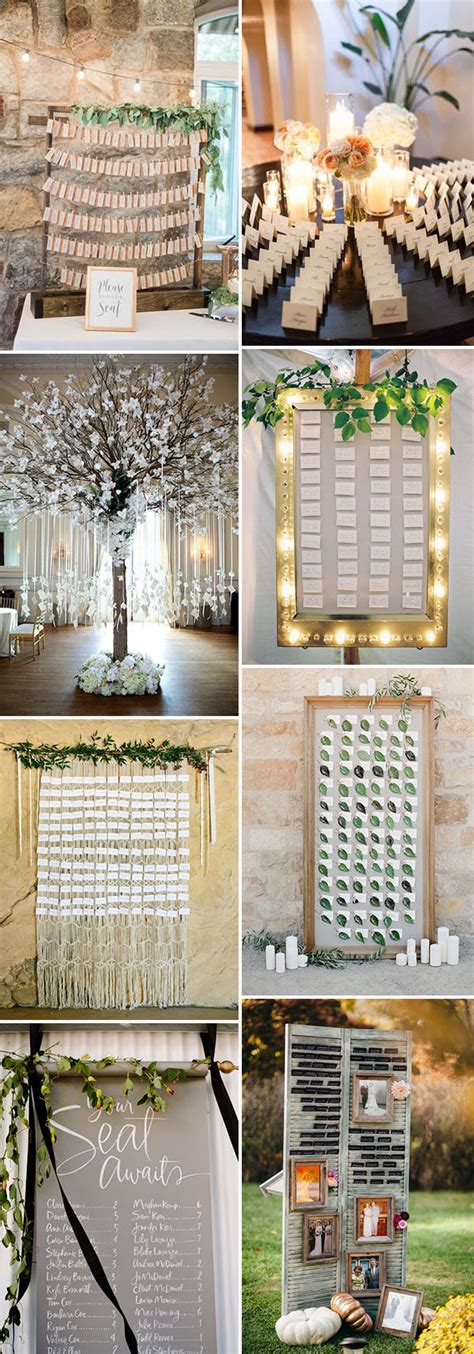 10 Chic Ideas to Display Your Wedding Seating Chart & Escort Cards ...