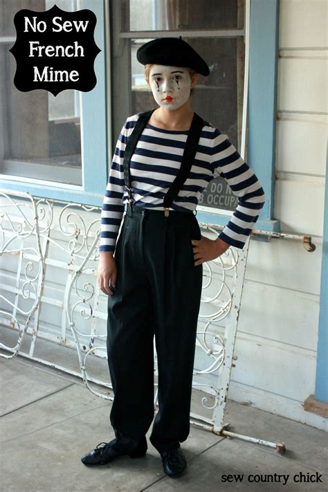 French Mime – No Sew Costumes | Diy costumes kids, Mime costume, Costumes