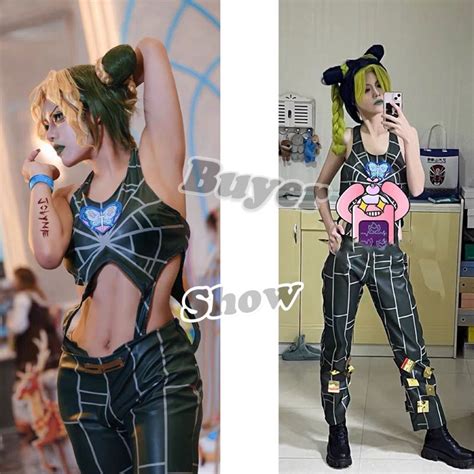 Female Cos Jojo Bizarre Adventure Cos Shi Zhihai Empty Strip Xu Lun Cospaly Halloween Carnival ...