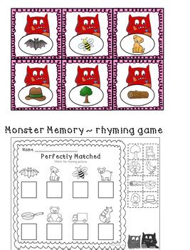 Love Monster Literacy Activities by Kinder Doodles | TpT