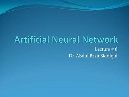 Artificial Neural Network - ppt download