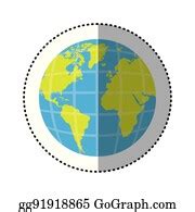 900+ Earth World Map With Continents Clip Art | Royalty Free - GoGraph