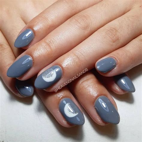 51 Trendy Moon Nail Art Designs You Need To Try | Moon nail art, Nail art designs, Nail art