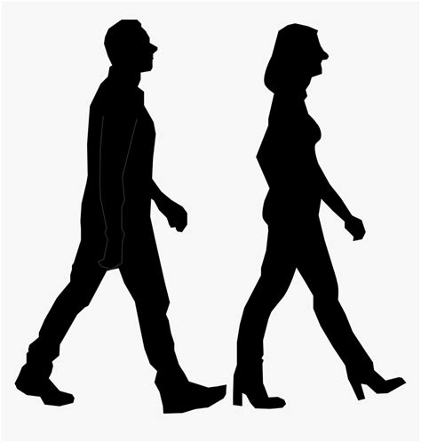 People Walking Silhouette Png Clip Art Silhouette Person Walking | My ...