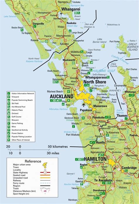 New Zealand Maps: Auckland Region | Auckland, New zealand, Region