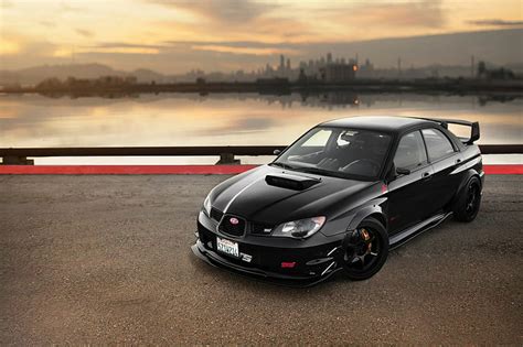 HD wallpaper: Subaru Impreza STI, car, black, photo | Wallpaper Flare