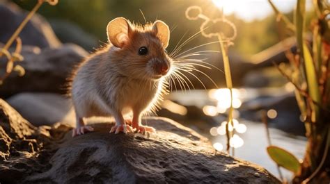 Premium AI Image | Closeup photo of a Mouse looking in their habitat