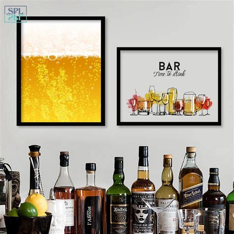 SPLSPL Time To Drink !Bar Cuadros Decoracion Dormitorio Canvas Art ...