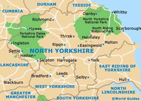 Map Of N Yorkshire - Sandy Cornelia