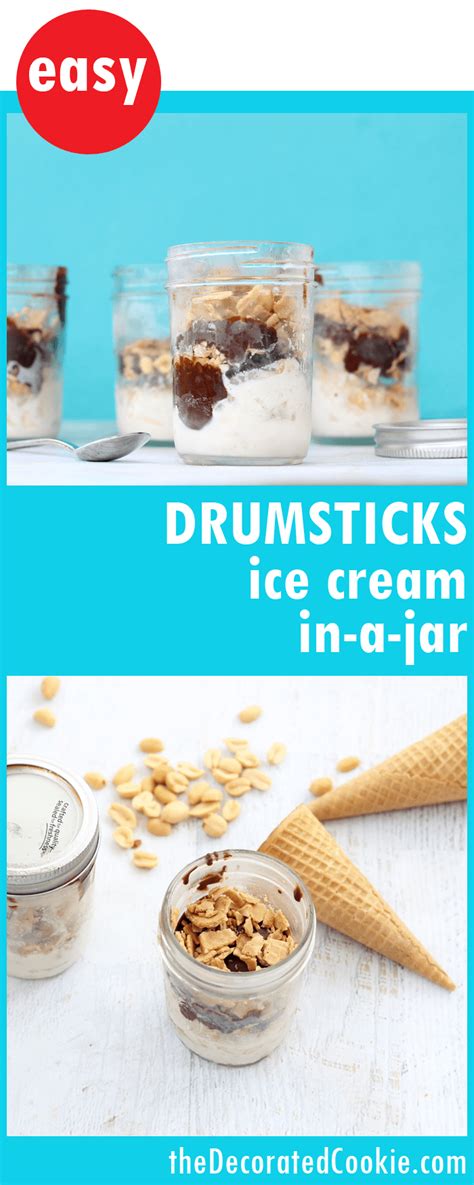 homemade Drumsticks ice cream in a jar -- copycat version | Recipe | Drumstick ice cream, Diy ...
