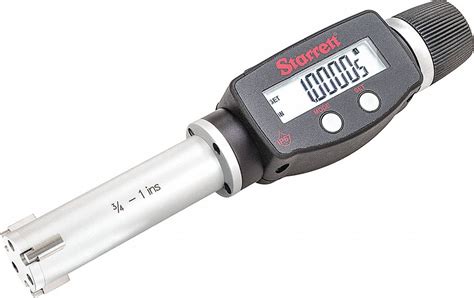 STARRETT Internal Micrometer, 3/4 to 1 Measuring Range (In.), 0.00005 ...