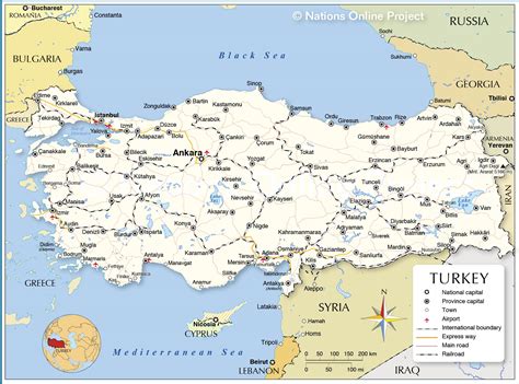 Presta atención a bebida Frotar turquia capital mapa nuestra con las ...