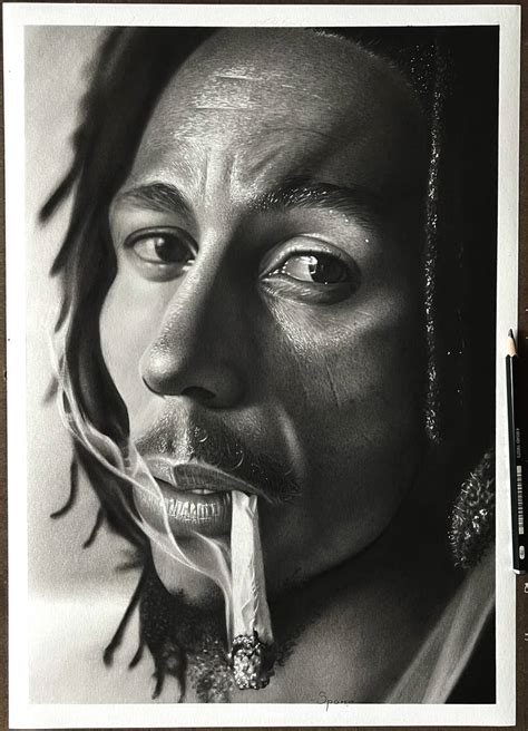 Bob Marley Drawing by Spomo Ubiparipovic | Saatchi Art