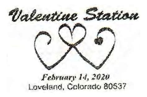 Valentine Station, Loveland, Colorado — 2020-02-14 – collectpostmarks.com