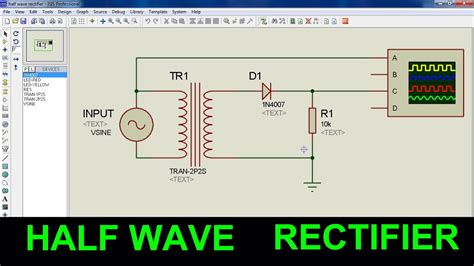 Half Wave Rectifier Proteus / CFM - BHWR (Bipolar Half Wave Rectifier) - YouTube - Half wave ...