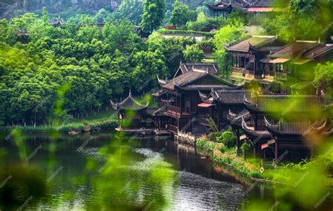 Free Photo | Ancient town lake in china