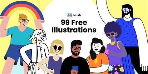 99 Free Illustrations for Commercial and Personal Use! | Figma