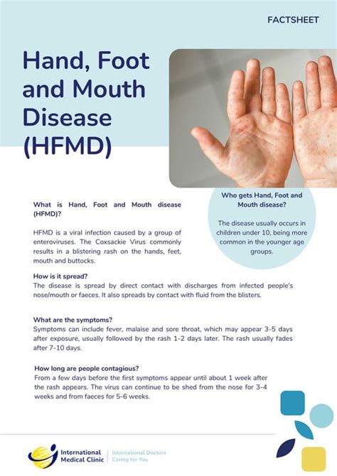 Hand, Foot and Mouth Disease (HFMD) | IMC Medical Clinic