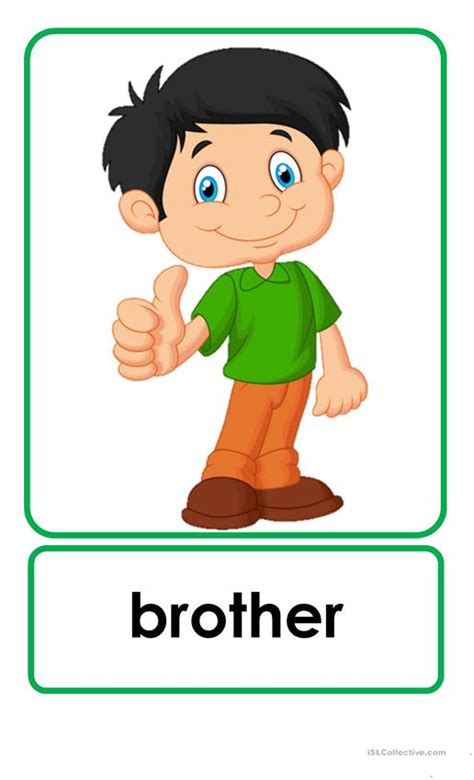 Family Flashcards | Family activities preschool, Preschool activities, Learning english for kids