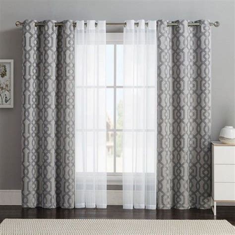 Window Curtains Pics Of Best 25 Double Window Curtains Ideas On within Living Room Double ...