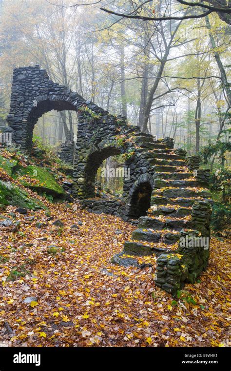 Madame Antoinette Sherri’s castle ruins in Madame Sherri Forest of Stock Photo: 74925845 - Alamy