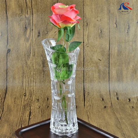 Bevel Cut Opening Long Neck Glass Flower Vase Small - Buy Long Neck ...